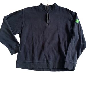 Vintage | John Deere Pullover Half Zip Black
Sweater Size Large